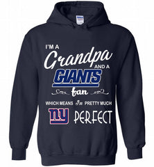 I'M A Grandpa And A New York Giants Pretty Much Perfect Hoodie - zezetee