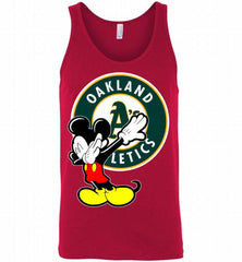 Disney Mickey Mouse Dabbing Oakland Athletics Tank - zezetee