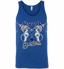 Metallica Milwaukee Brewers Logo Tank - zezetee