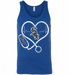 Nurse Heartbeat Chicago White Sox Tank - zezetee