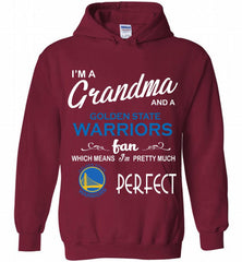 I'M A Grandma And A Golden State Warriors Fans Perfect Hoodie - zezetee