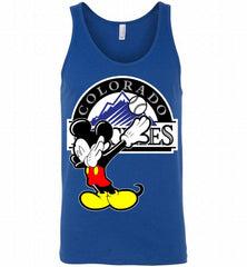 Disney Mickey Mouse Dabbing Colorado Rockies Tank - zezetee