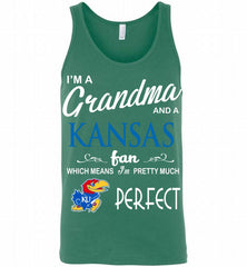 I'M A Grandma And A Kansas Jayhawks Fan Tank - zezetee
