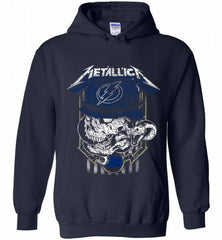 Metallica Skull Snake Tampa Bay Lightning Hoodie - zezetee