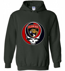 NHL TEAM FLORIDA PANTHERS X GRATEFUL DEAD LOGO BAND Hoodie - zezetee