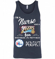 I'M A Nurse And A Philadelphia 76ers Fans Perfect Tank - zezetee