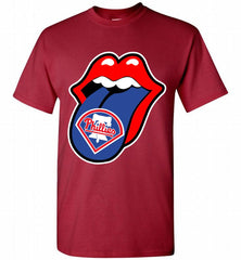 Philadelphia Phillies  x The Rolling Stones Logo Shirt - zezetee