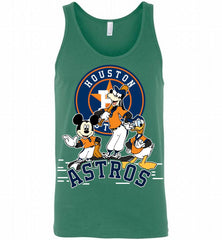 Mickey Goofy Donald Houston Astros Teams Tank - zezetee