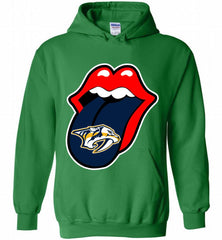 Nashville Predators  x The Rolling Stones Logo Hoodie - zezetee