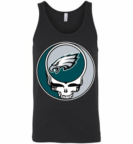Philadelphia Eagles Grateful Dead Logo Band Tank - zezetee