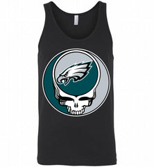 Philadelphia Eagles Grateful Dead Logo Band Tank - zezetee