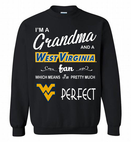 I'M A Grandma And A West Virginia Mountaineers Fan Crewneck Sweatshirt - zezetee
