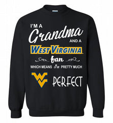 I'M A Grandma And A West Virginia Mountaineers Fan Crewneck Sweatshirt - zezetee
