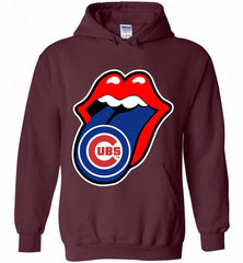 Chicago Cubs  x The Rolling Stones Logo Hoodie - zezetee
