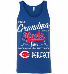 I'M A Grandma And A Cincinnati Reds Fans Gift Tank - zezetee