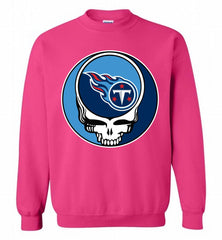 Tennessee Titans Grateful Dead Logo Band Crewneck Sweatshirt - zezetee