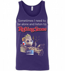 Sometimes Groot Need To Be Alone And Listen To The Rolling Stones Tank - zezetee