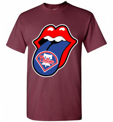 Philadelphia Phillies  x The Rolling Stones Logo Shirt - zezetee