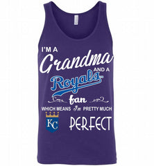 I'M A Grandma And A Kansas City Royals Fans Gift Tank - zezetee