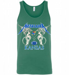 Metallica Kansas Jayhawks Logo Tank - zezetee
