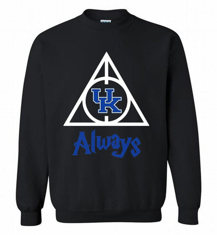 KENTUCKY WILDCATS DEATHLY HALLOWS ALWAYS GIFT Crewneck Sweatshirt - zezetee