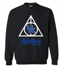KENTUCKY WILDCATS DEATHLY HALLOWS ALWAYS GIFT Crewneck Sweatshirt - zezetee