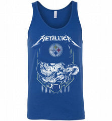 Metallica Skull Snake Pittsburgh Steelers Tank - zezetee