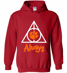 CLEMSON TIGERS UNIVERSITY PAW DEATHLY HALLOWS ALWAYS GIFT Hoodie - zezetee