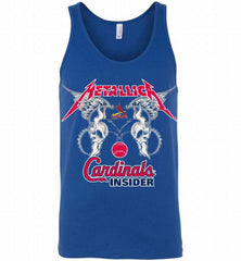 Metallica St Louis Cardinals Logo Tank - zezetee