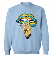 NFL Chargers Lip Shut The Fuck Up Crewneck Sweatshirt - zezetee