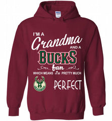 I'M A Grandma And A Milwaukee Bucks Fans Perfect Hoodie - zezetee
