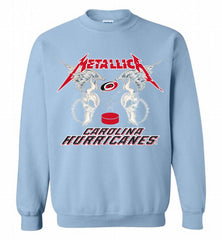 Metallica Carolina Hurricanes Logo Crewneck Sweatshirt - zezetee