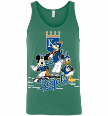 Mickey Goofy Donald Kansas City Royals Teams Tank - zezetee