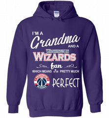 I'M A Grandma And A Washington Wizards Fans Perfect Hoodie - zezetee