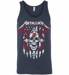 Metallica Snake Skull New Jersey Devils Logo Tank - zezetee