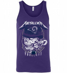 Metallica Skull Snake Los Angeles Rams Tank - zezetee