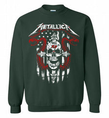 Metallica Tampa Bay Buccaneers Logo Crewneck Sweatshirt - zezetee