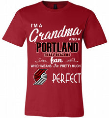 I'M A Grandma And A Portland Trail Blazers Fans Perfect Canvas USA - zezetee