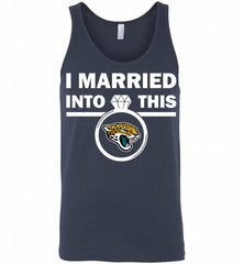 I MARRIED INTO THIS NFL Jacksonville Jaguars Fans Gift Tank - zezetee