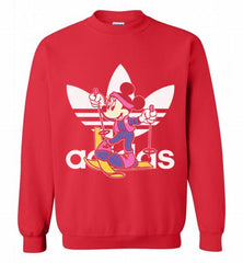 ADIDAS SKI MINNIE MOUSE DISNEY SPORTS Crewneck Sweatshirt - zezetee
