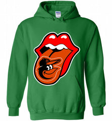 Baltimore Orioles  x The Rolling Stones Logo Hoodie - zezetee