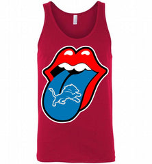 Detroit Lions  x The Rolling Stones Logo Tank - zezetee