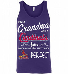 I'M A Grandma And A St Louis Cardinals Fans Gift Tank - zezetee