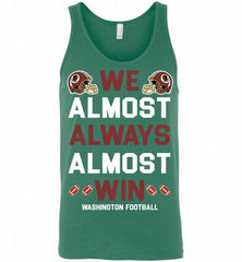 Washington Redskins We Almost Always Almost Win Tank - zezetee