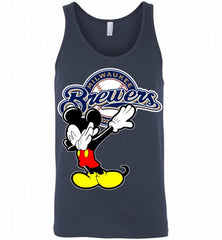 Disney Mickey Mouse Dabbing Milwaukee Brewers Tank - zezetee