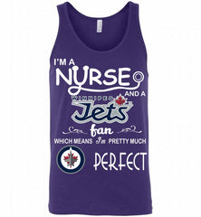 I'M A Nurse And A Winnipeg Jets Fans Gift Tank - zezetee