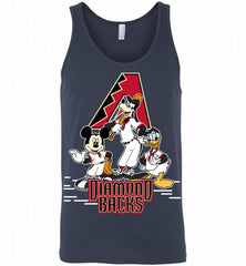 Mickey Goofy Donald Arizona Diamondbacks Teams Tank - zezetee