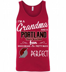 I'M A Grandma And A Portland Trail Blazers Fans Perfect Tank - zezetee