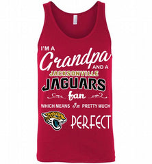 I'M A Grandpa And A Jacksonville Jaguars Pretty Much Perfect Tank - zezetee