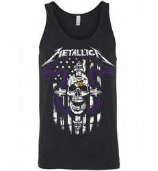 Metallica Snake Skull Minnesota Vikings Logo Tank